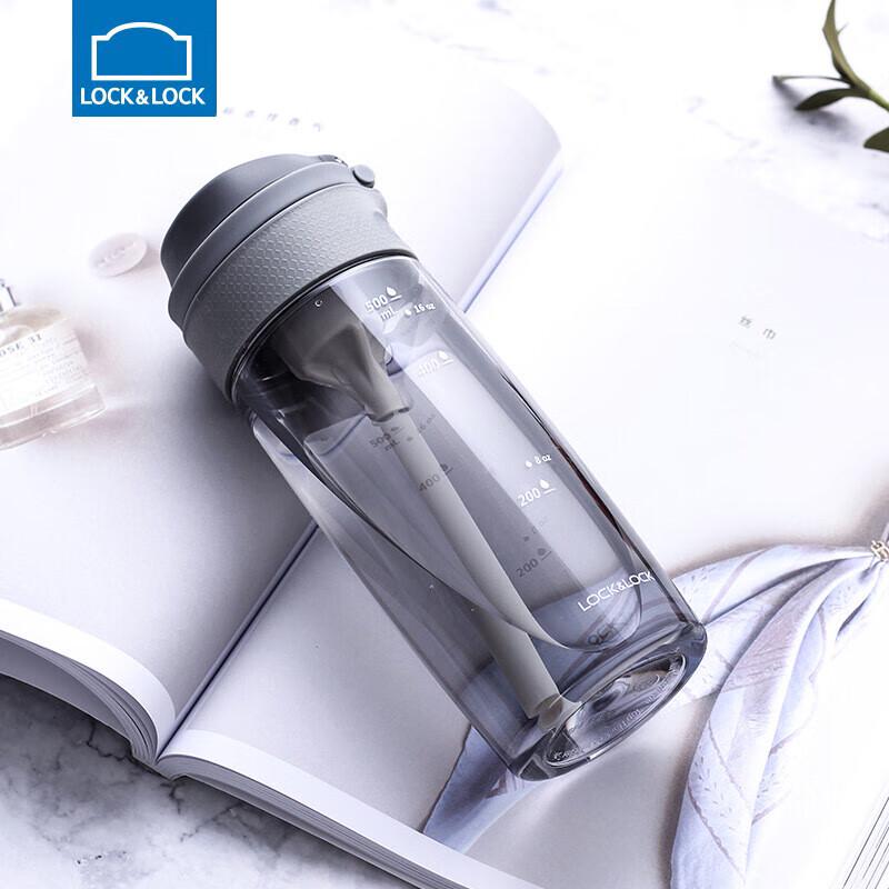 LocknLock One-Touch Straw Water Bottle 550ml