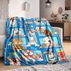 1pc Dogs Pets Blanket, Lightweight Flannel Throw Blanket for Sofa, Bed, Travel, Camping, Living Room, Office, Couch013