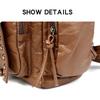 Zaini Moda con Borchie per Donna Borse a Spalla Pelle Morbida Daypack Borsa da Viaggio Grande Capacità Zaino Scolastico Zaino Donna