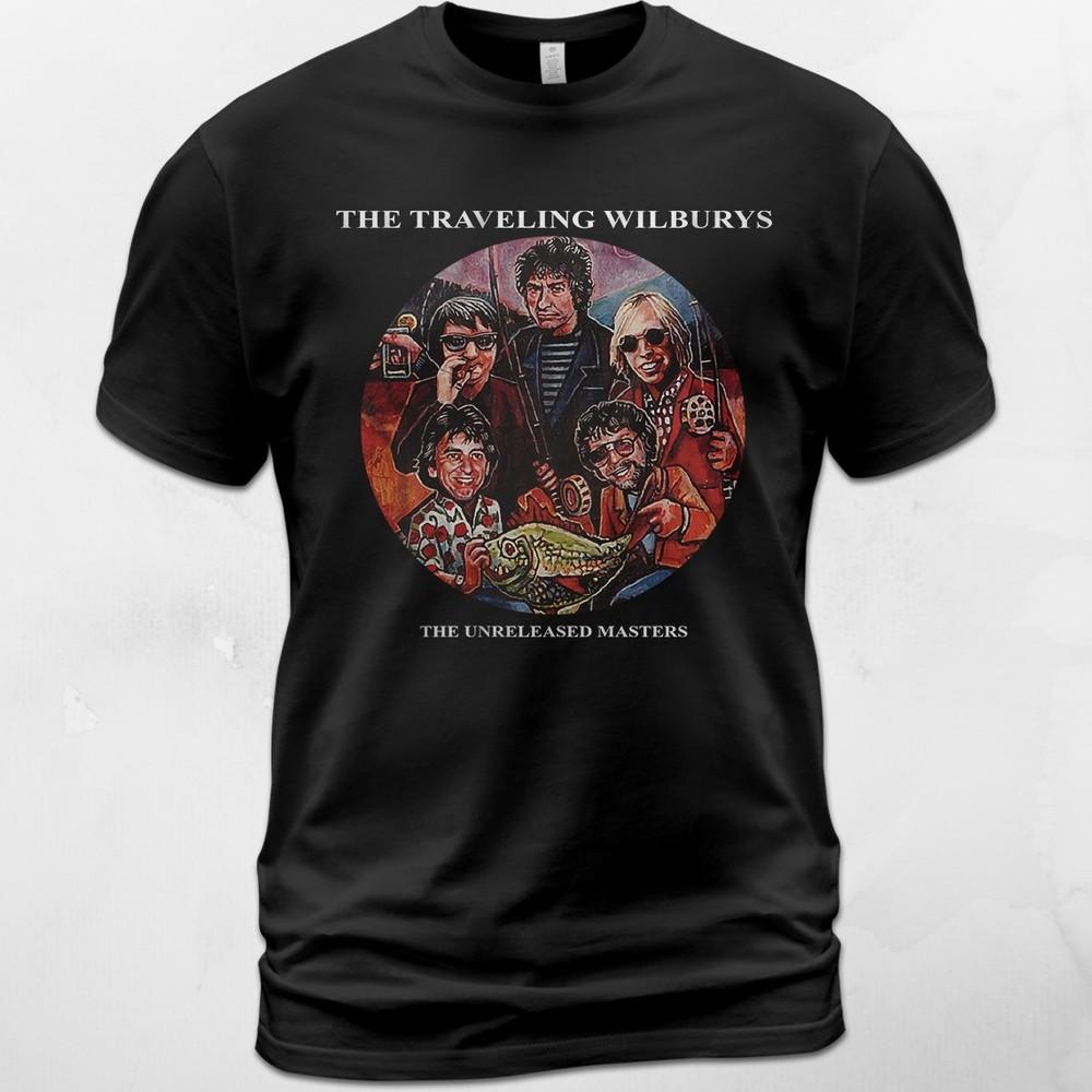 Cotton Unisex T-Shirt Traveling Wilburys Vol. 1 Music Tee George Harrison Unisex T-Shirt XXXL