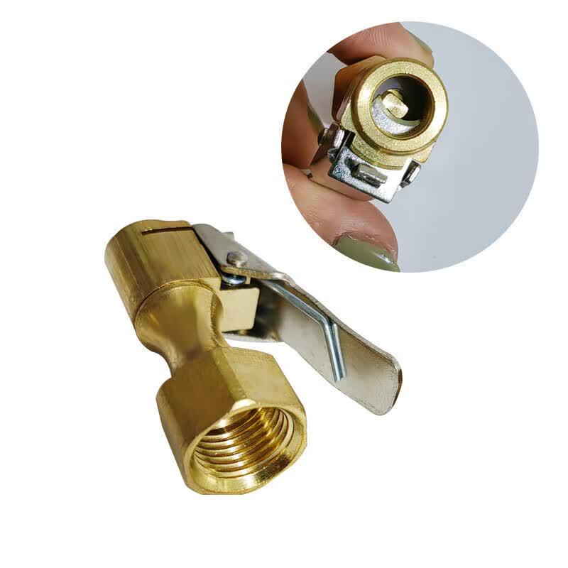 XIZUO Copper Dual-Use Tire Pressure Gauge & Air Chuck