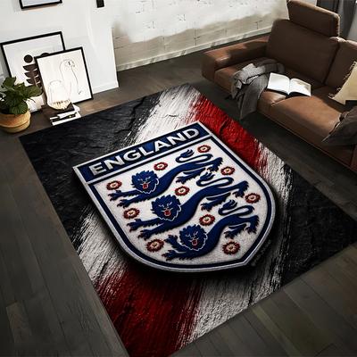 England Football Logo Designed Floor Mat, Suitable As a Non-slip Mat for the Living Room or Bedroom Sofa
