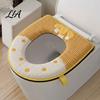 Cold Weather Toilet Seat Warmers Soft Plush Cover, Thick Washable Bathroom Pad with Zipper And Easy Handle Handle, Warm Skin-Friendly Cushion