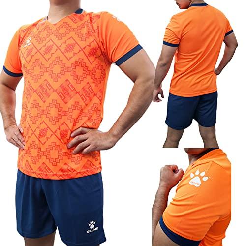 Kelme Men's T-Shirt, 8151ZB1006S, 907 Neon Orange