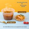 JINGRX Transparent Rectangular Disposable Food Containers