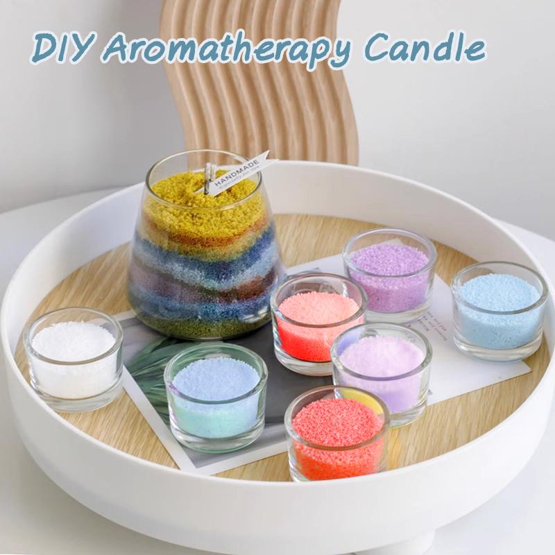DIY Sand Wax Scented Candle Making Supplies Snowflake Wax Pearl Combustible Wax Sand Painting Material Handcraft Gift Home Decor