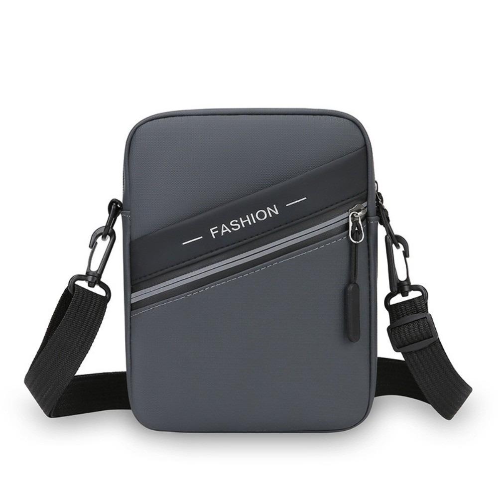 

Мужская сумка через плечо большой вместимости из ПУ, повседневная мужская сумка-мессенджер, для пеших прогулок серый