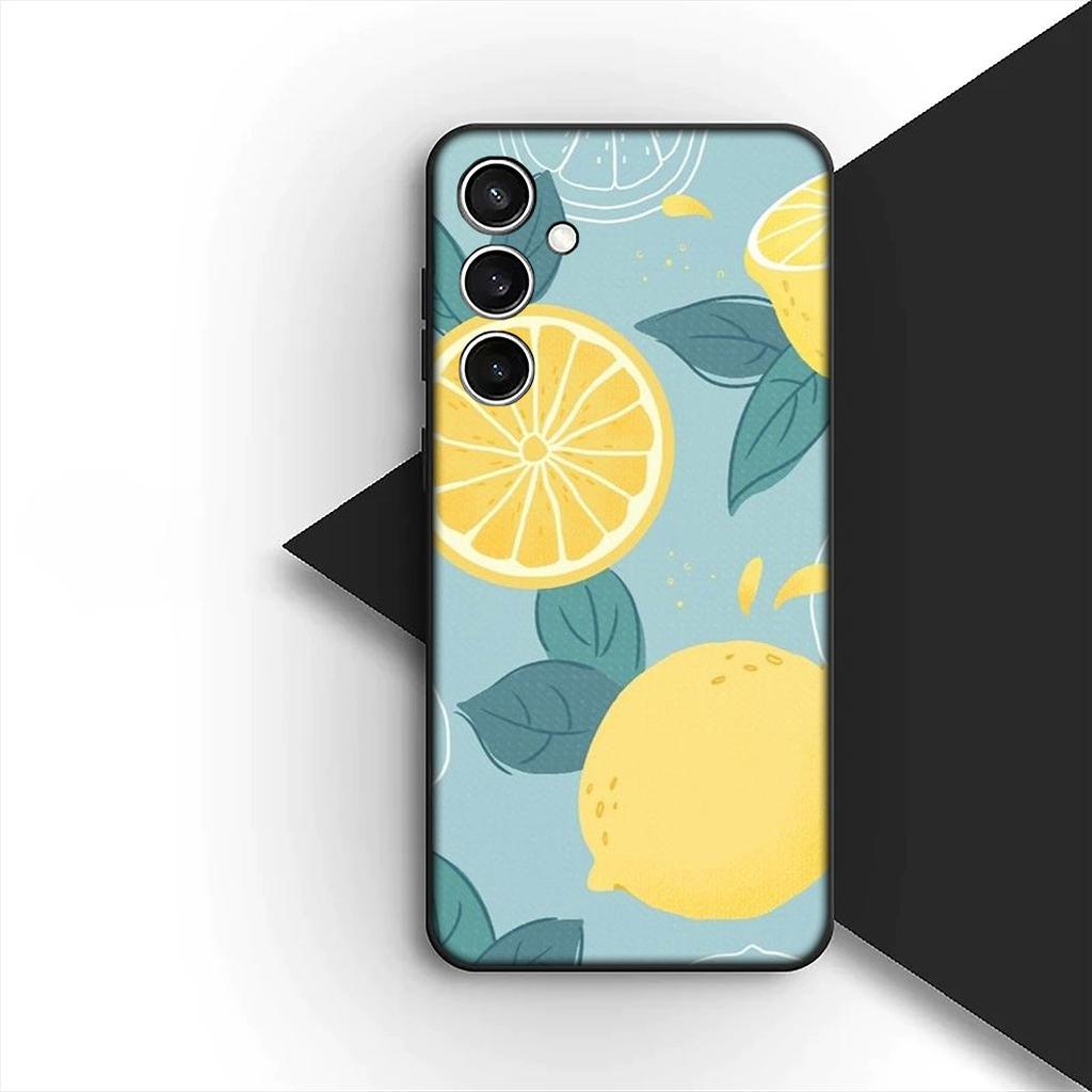 Cover for Samsung Galaxy A35 A36 A55 A26 A05 A06 A14 A50 A51 A53 A54 A12 A13 A23 Phone Case Mediterranean Lemon fruit Summer