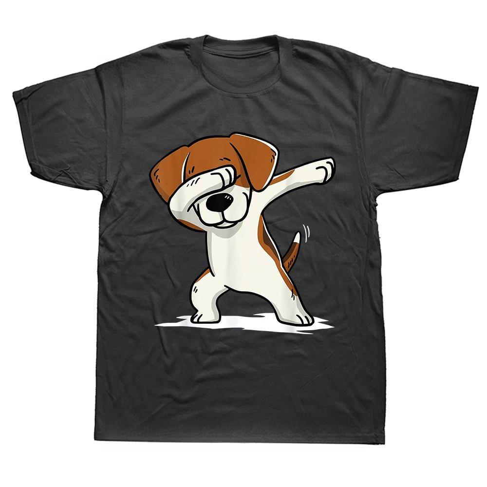 Funny Dog Vintage Best Beagle Dad Ever Fathers Day Puppy Dog Dad T Shirt Graphic Cotton Streetwear Short Sleeve Birthday Tshirt