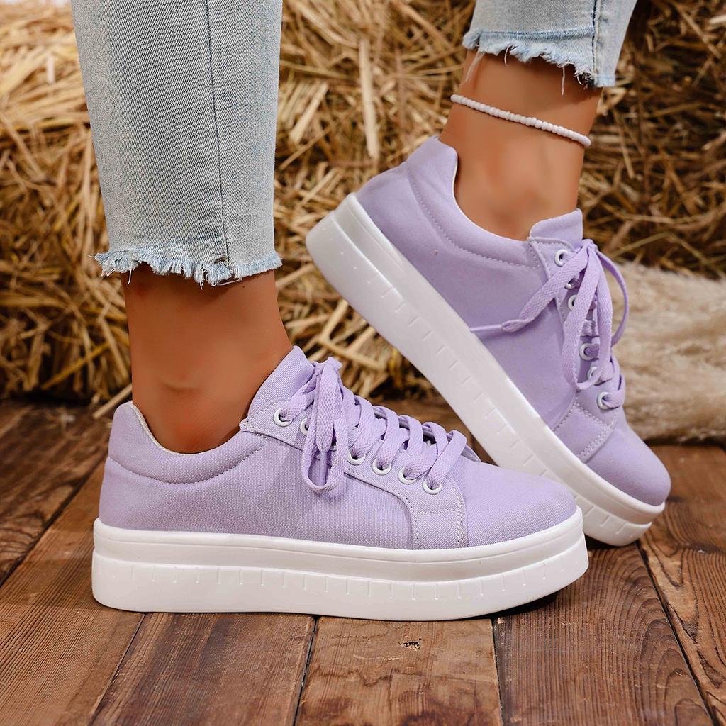 Women Sneakers 2025 New Fashion Casual Shoes Femme Summer Designer Sneakers Women Lace Up Platform Tennis Sport Shoes Female