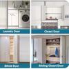 Folding Door Hardware Set With Metal Top Rollers For Home Renovation