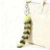 Adorable Foxes Tail Keychain Set Sturdy Ring Closure Soft Material Stylish Decoration For Keys Purses Or Backpacks