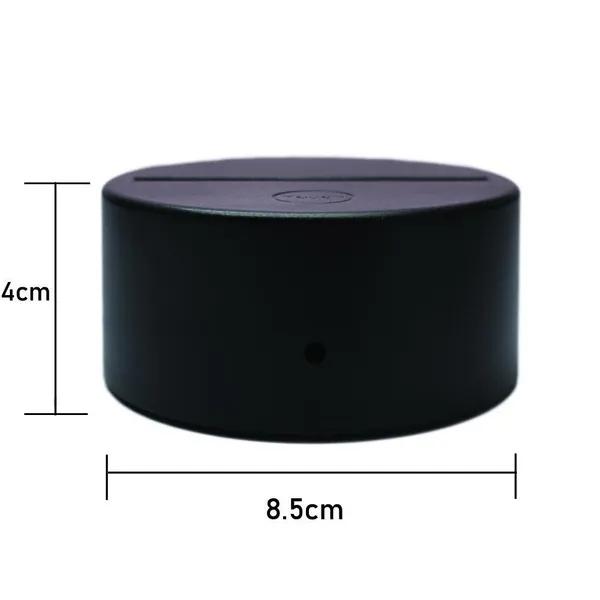 4 bucăți 3D bază de lumină LED de noapte cu telecomandă și cablu USB reglabil 16 culori bază de lumină LED acrilic pentru acrilic, cameră, magazin, restaurant