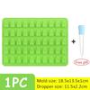 Silicone Mini Gummy Bear Mold DIY Chocolate Jelly Candy Cake Fondant Mould with Dropper Household Making Mold Baking Supplies