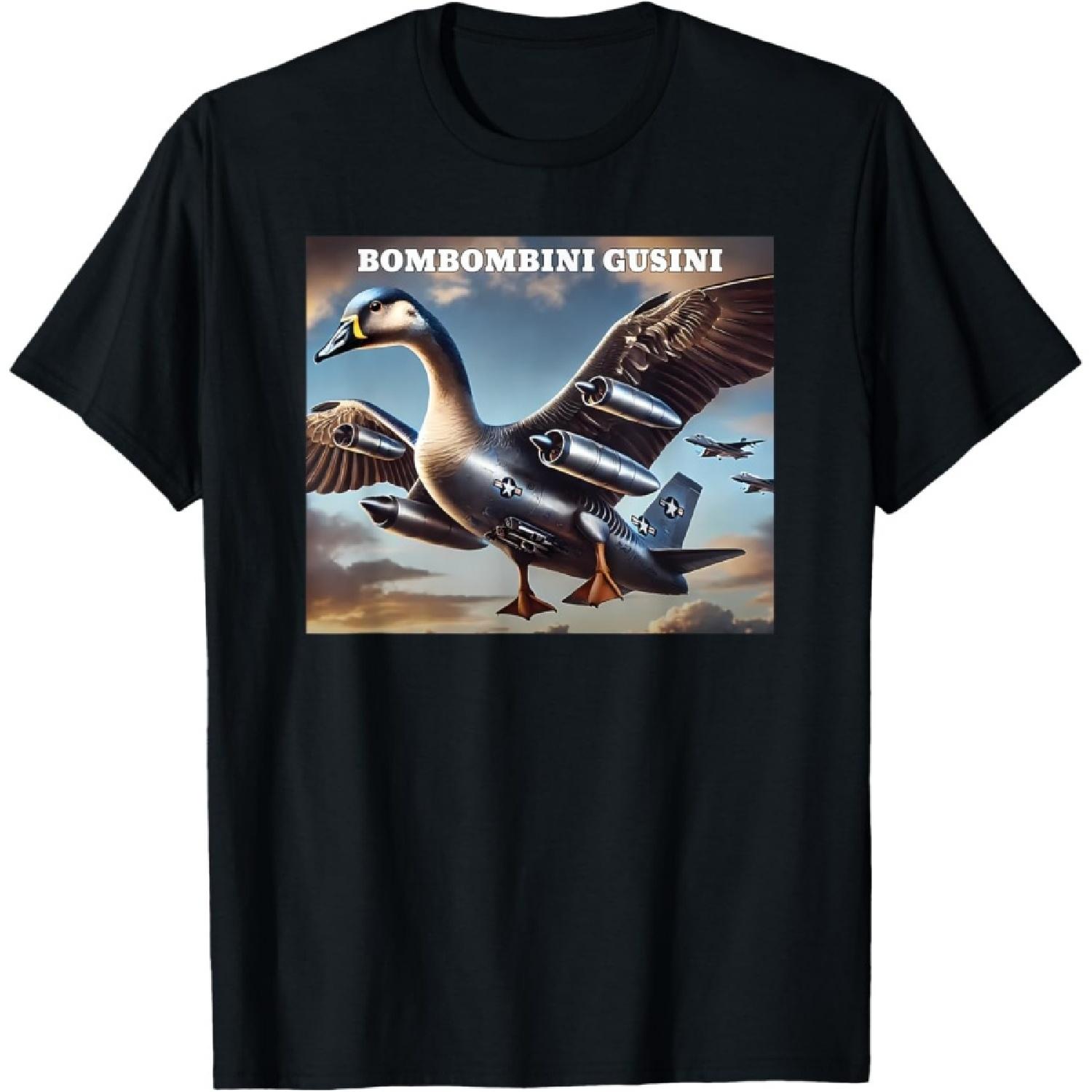 Бомбомбини Гусини Забавная Итальянская Футболка с мемом про мозговую гниль S