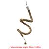 1pc Flexible Colorful Parrot Rope Perch Bendable Cotton Bird Standing Swing Toy Chew Toys for Cockatiel Parakeet Cage Accessory