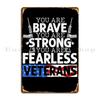 American Veterans Metal Plaque Garage Club Designing Wall Decor Custom Tin Sign Poster