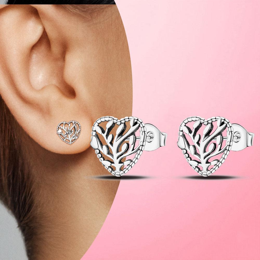 Earrings Silver 925 Earrings Geometric Stud Earrings for Women Wedding Party Korean Style Earings S925 Fine Jewelry  Trend