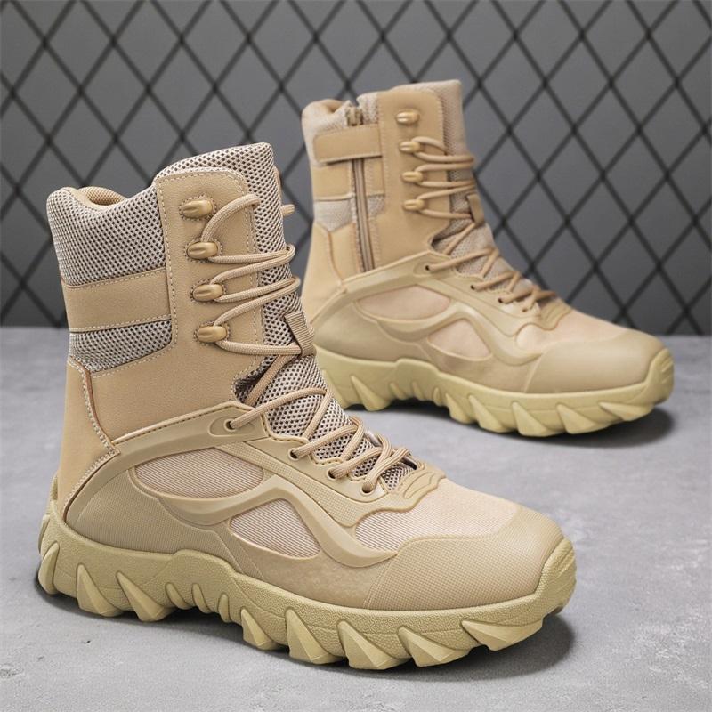 High Quality Warm Men Boots High Top Non Slip Hiking Boots Outdoor Lightweight Hunting Trekking Camping Work Boot Ankle Boots