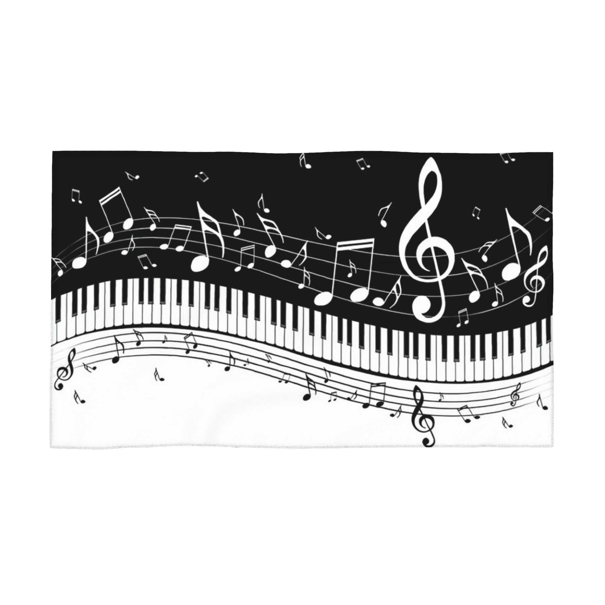 

Abstract Piano Keys With Musical Notes Soft Face Towel Quick Dry Pool Bath Cotton Towels Absorbent Quick W30*H60(CM)