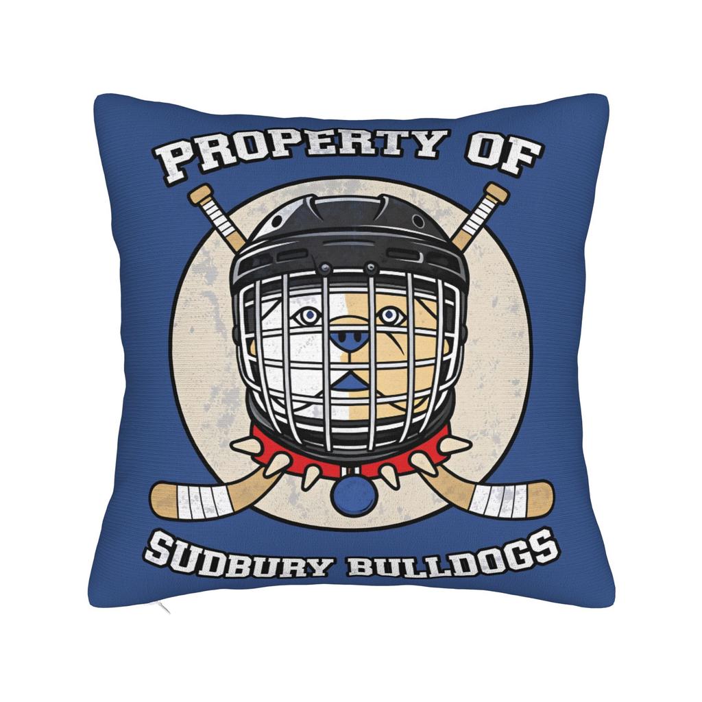 Pillow Case Film Fans Sudbury Blueberry Bulldogs Design Pillow Cover For Sofa Couch Bed Living Room Vintage Pillowcases