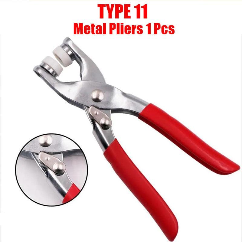 Clothing Button Set Multicolored Solid Buckles+Pliers Set Metal Snap Button Replaceable Clothing Buttons