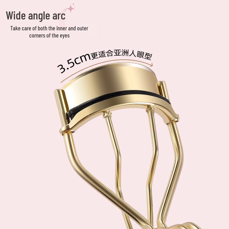 Stainless Steel Wide-Angle Eyelash Curler for Natural Curl - Beginner's Portable Hot Seller