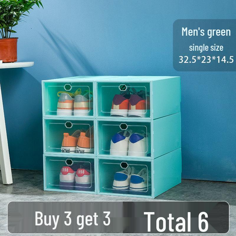 Foldable Transparent Shoe Box - Space-Saving, Dustproof & Moisture-Proof Storage Solution