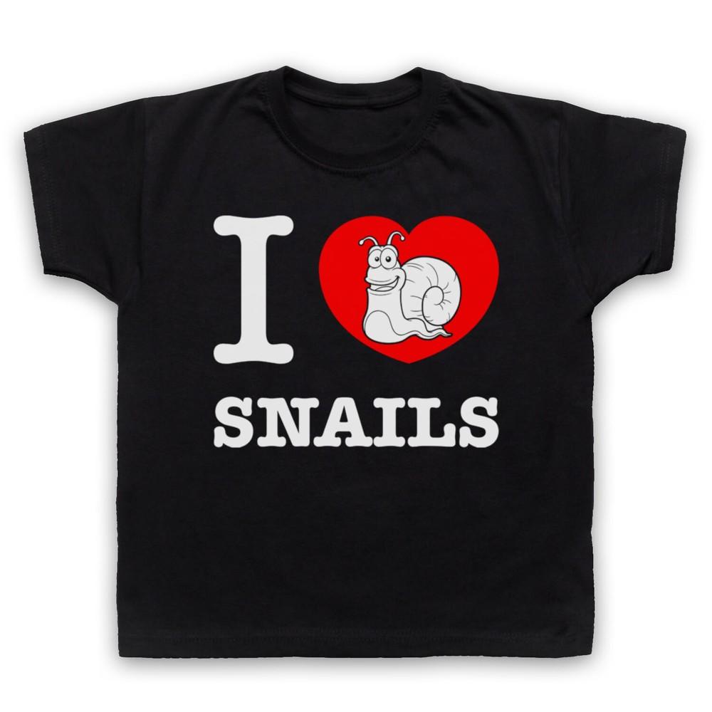 

I Love Snails Animal Rights Lover Save The Animals Kids Childs T-Shirt 2XL