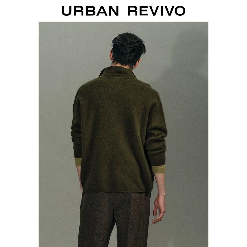 UR Men's 2026 Spring Urban Lapel Pocket Knitted Cardigan