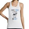 Women's Tank Top - Husky - Animals Collection - Cotton - Round Neck - White