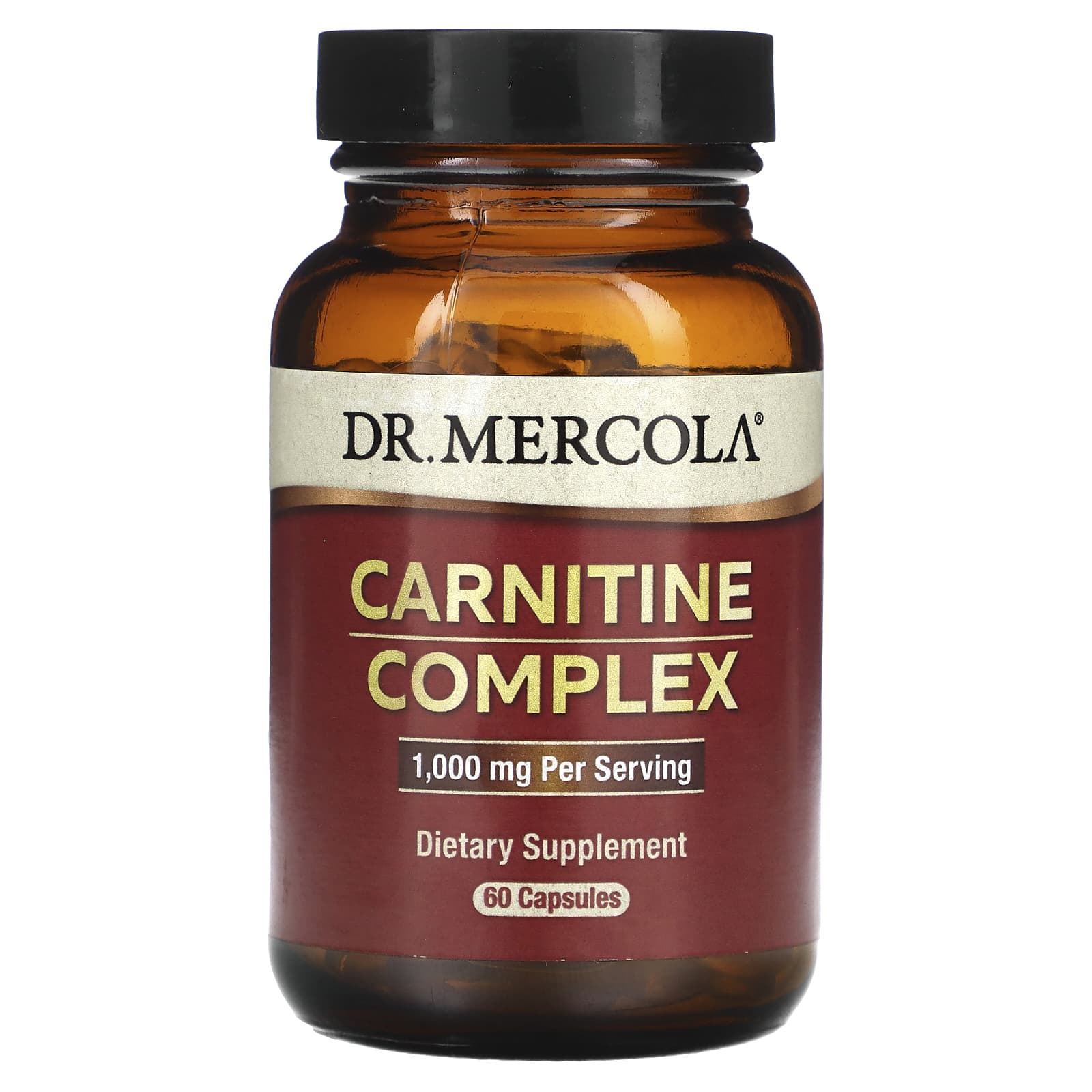 

Dr. Mercola, Carnitine Complex, 1,000Mg, 60 Capsules (500Mg per Capsule)