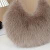 Kobiqiu Furry Wooden Bead Handbag: Trendy, Versatile, New Chinese Style for Autumn and Winter