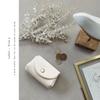 Gisele Mini Wallet, Small, Compact, Card Case, Coin Purse, Holds Bills Folding, Compact, Lightweight, for Men and Women (Shibo Ivory)