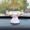 2025 Universal Cute Cartoon Car Phone Holder - Suction Cup & Air Vent Mount, Anti-Shake Navigation Bracket