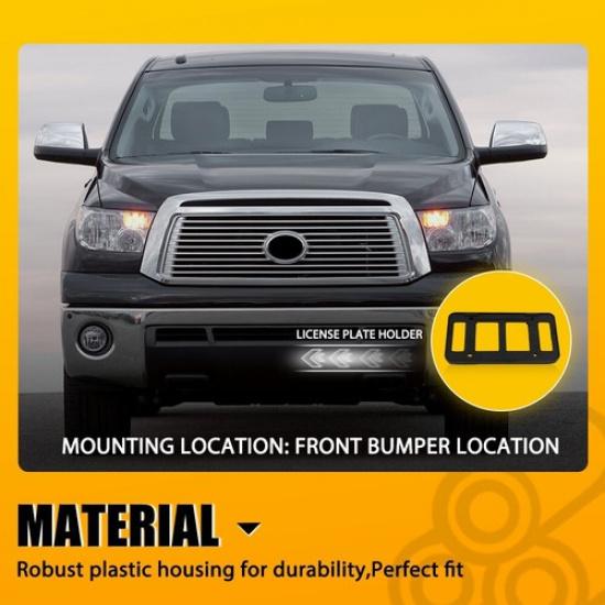 Preto Para 2007-2013 Toyota Tundra Suporte da Placa Dianteira PT413-34100 EXV