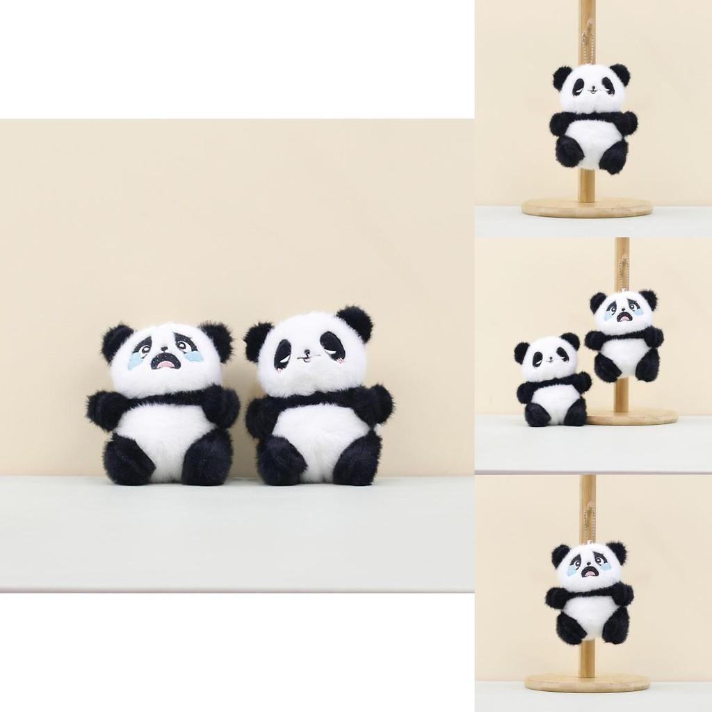 Adorable Plush Panda Keychain Cute Stuffed Animal Accessory For Bags And Keys