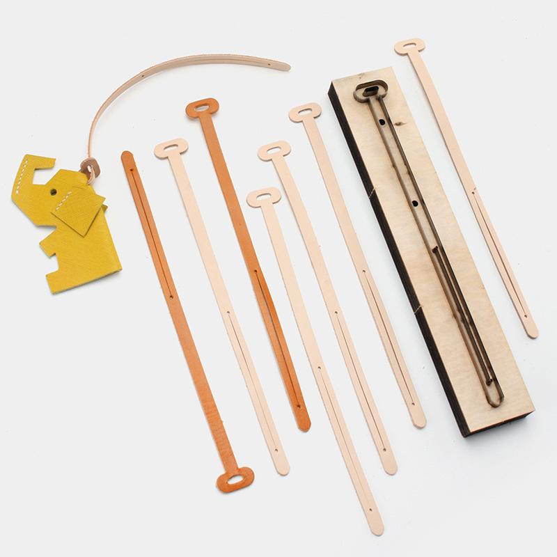Practical Leather Template for Bag Ornament Long Connecting Belt Leather Cutting Mould DIY Lanyard Handmade Leather Punching Die