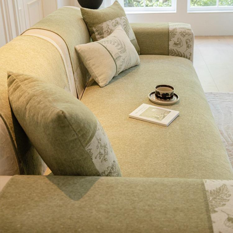 Chenille Sofa Cushion, Universal Cover for All Seasons, Universal Cover, Modern Light Luxury Cover, Non-slip, Anti-cat Scratch Cushion