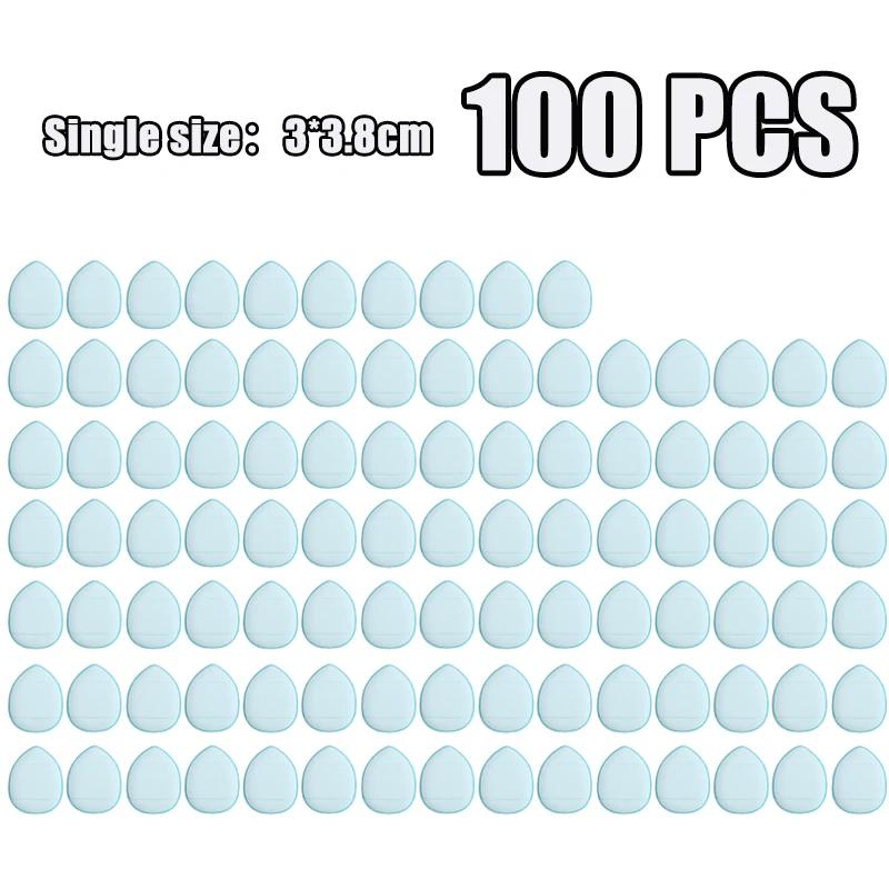 1-100pcs Mini Water Drop-shaped Design Cosmetic Puff Facial Powder Puff Soft Foundation Sponge Cosmetic Air Cushion Beauty Tools