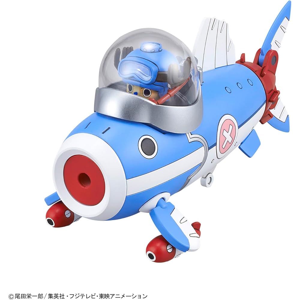 Bandai Spirits One Piece Chopper Robo 3 & 5 Color-Coded Plastic Model Kit Submarine and Crane