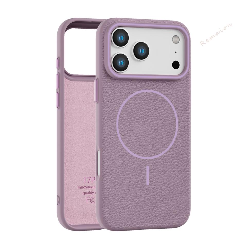 Magnetic Leather Phone Case For iPhone 15 14 13 12 11 16 17 Pro Max Plus Air X XR XS MAX Magsafe Wireless Charge Protector Cover