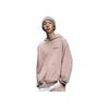 Li Ning Serie Sfilata Felpa Sportiva con Cappuccio Unisex con Logo Ricamato Marrone Corteccia AWDRA63-2