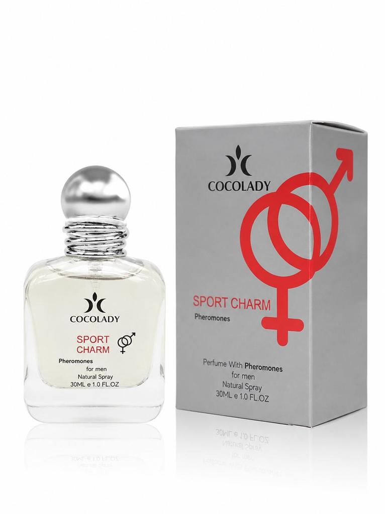 Sport Charm Eau de parfum erkekler için Feromonlu gri veya siyah renkte