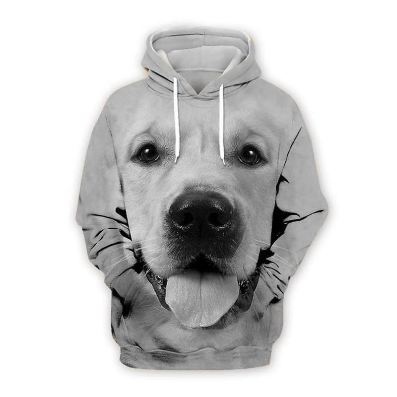 Men's Animal Dog Animal Patterned Graphic Prints Hoodie Hoodies Sweatshirt Cute Streetwear Designer