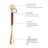 Animal Head Metal Shoehorn - Ultra Long Shoe Lifter, No Bend Shoe Puller, Gift Idea