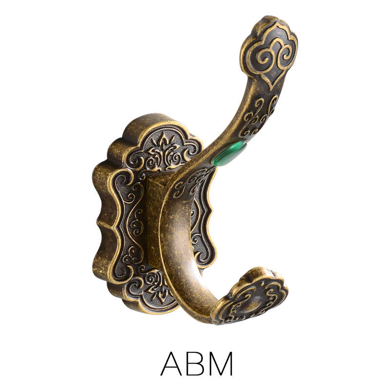 Robe Hooks Wall Mounted Vintage Hook Single Screw Towel Hook Holder Bathroom Accessories Bathroom Clothes Hook 8801