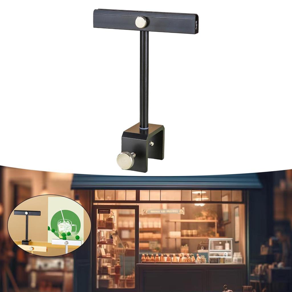 Aluminum Alloy Sign Holder Clip, Reusable, Versatile, Adjustable, for Stores, Retail