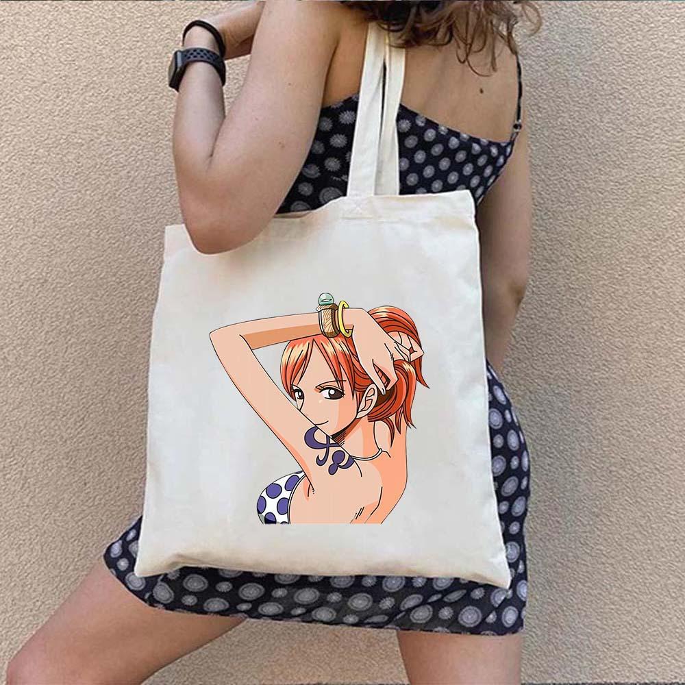 One Piece Luffy Aufdruck ein Schulter Canvas Tasche 7540