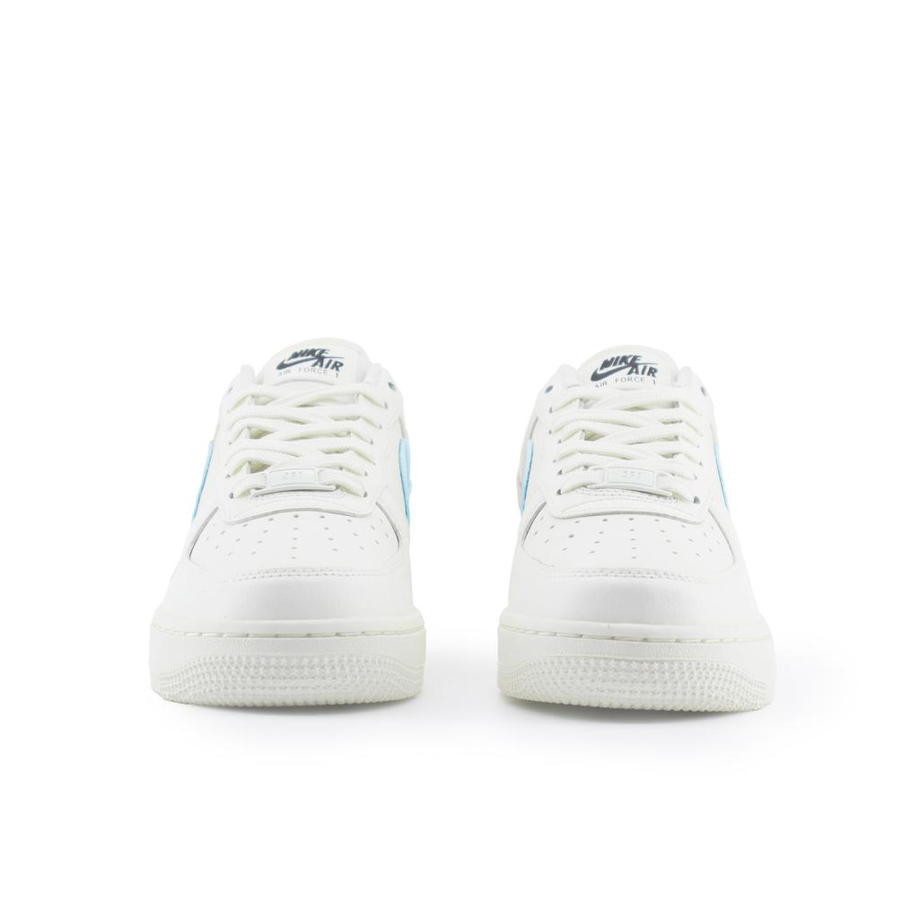 Nike Air Force 1 Leather Low top Skateboard Shoes Women's White Blue HF1058-133(Team4448-5)
